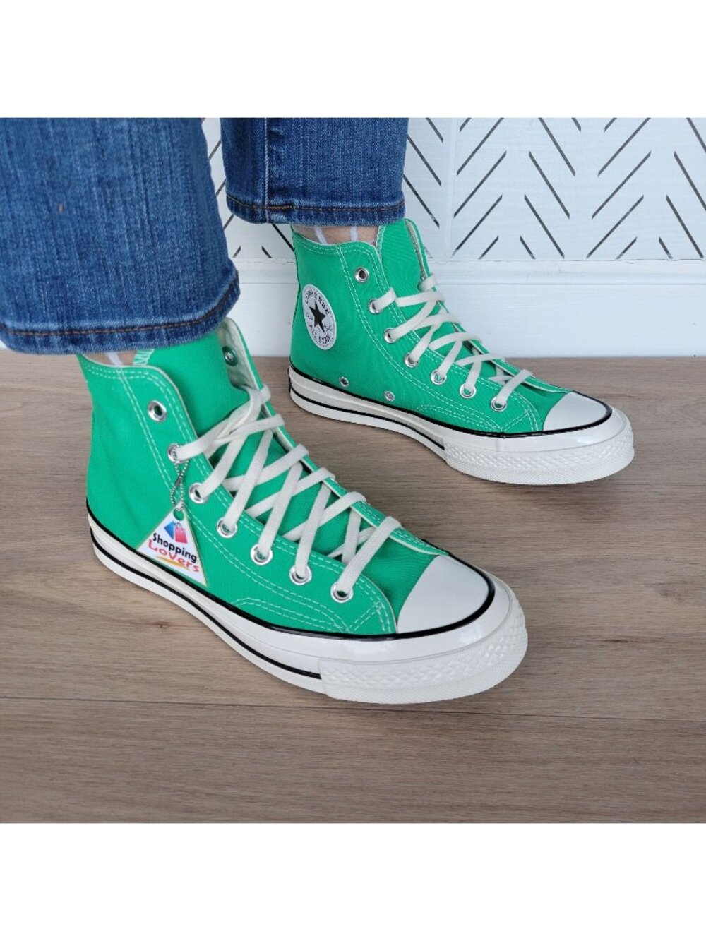⭐Converse Chuck Taylor All Star Hi Canvas 7.5 Womens Shoes Sneaker Green A08613F